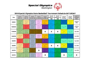 Special Olympics Washington2018 State Basketball Game Schedule_022618