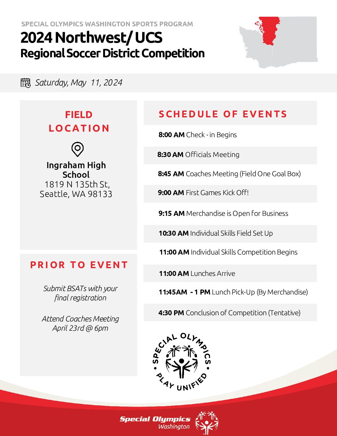 Special Olympics WashingtonFY24_Soccer Factsheet Special Olympics